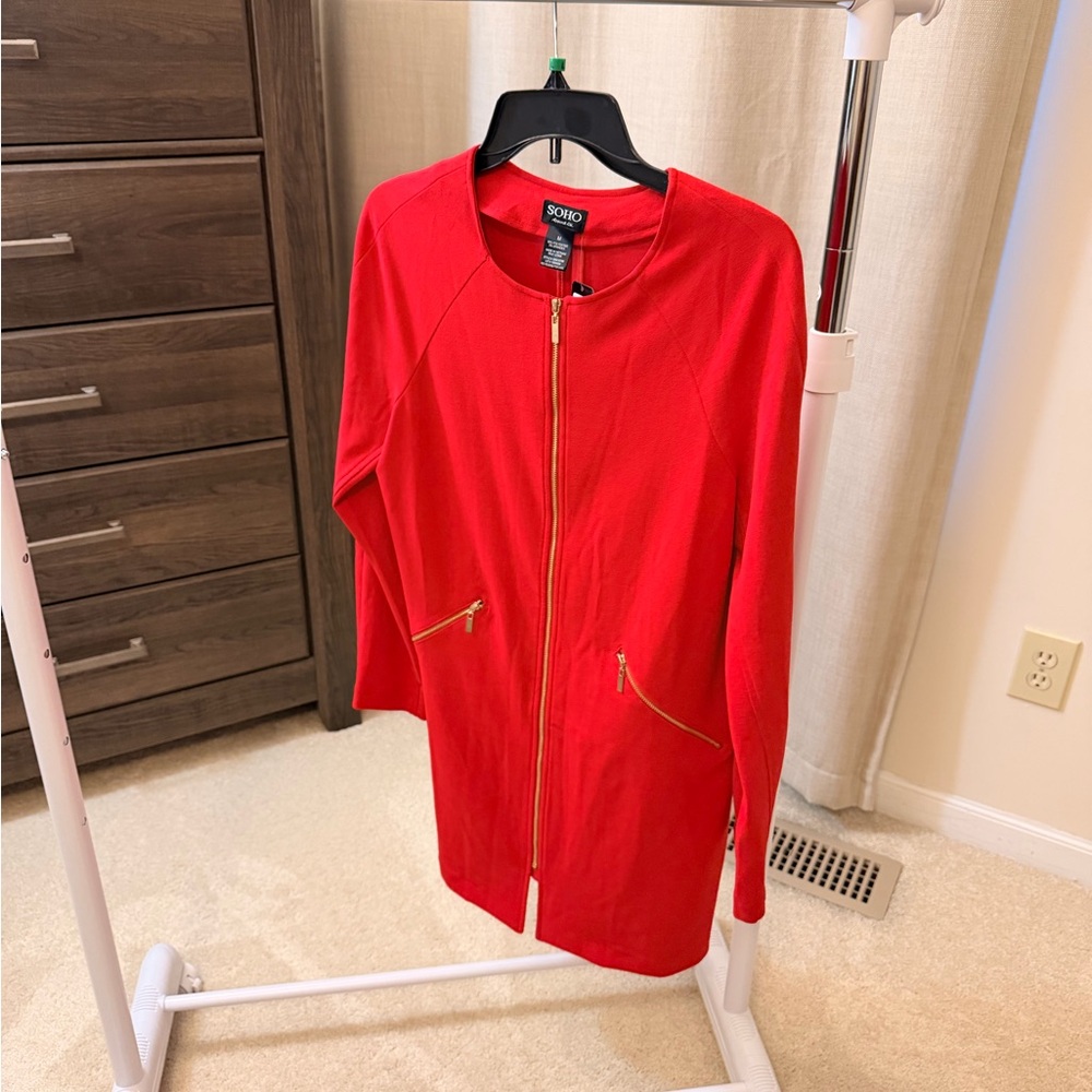 Soho Apparel Vibrant Red Jacket